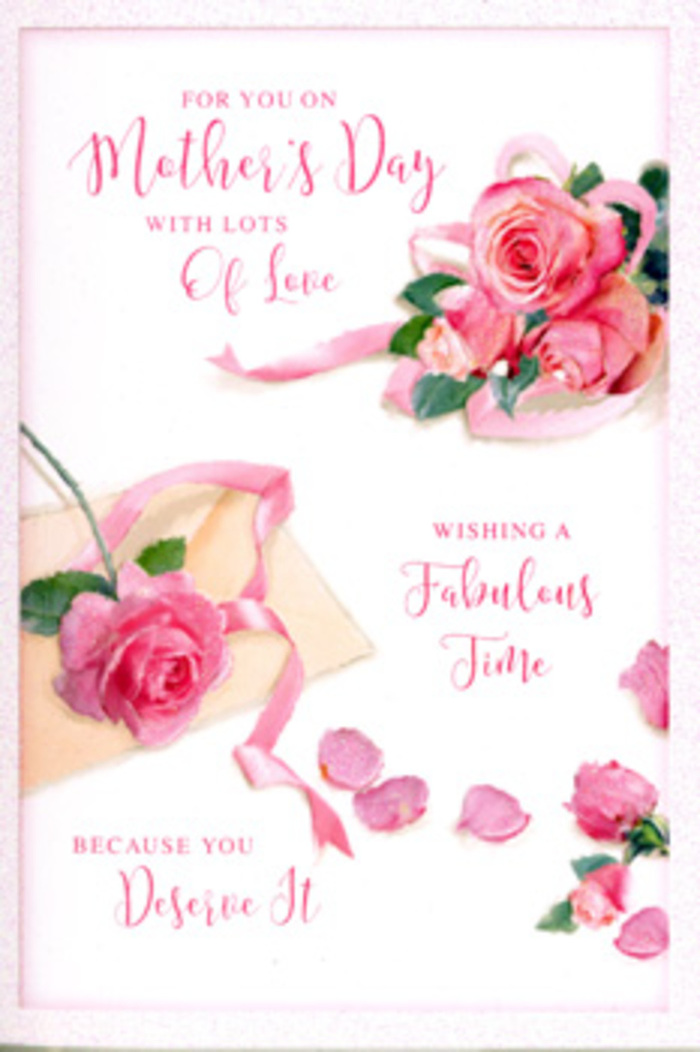 This Mother's Day card design resembles a delicate still-life arrangement of roses, the kind you might imagine a local Shepherd's Bush florist composing to reflect both elegance and warmth. The main focus is on a series of pink rose clusters, artfully spaced across a pale, almost ivory-white background. The flowers vary in shade from the palest blush-almost white at the petal edges-to deeper rose pink towards the heart of each bloom, creating a gentle ombré effect. Every petal is rendered with nuanced shading, suggesting velvety softness and the kind of fullness you see in garden roses at their peak. Some blossoms face directly outward, proudly displaying their layered centres, while others tilt slightly, giving a natural, almost candid feel, as though captured in a breeze drifting through a garden off Askew Road. Between and around these main roses, delicate individual petals are scattered, some overlapping, others standing alone. They resemble the quiet remnants of a bouquet that has been held, admired, and set down with care. A slim, satin-like ribbon snakes through the arrangement, looping gracefully around the most prominent cluster of roses; its pale pink hue harmonises with the flowers, and its softly reflective surface suggests gentle light coming from one side of the card. Woven into this floral setting is flowing hand-lettered script with tender Mother's Day greetings, its curves and flourishes echoing the shapes of the petals. The lighting is subtle and diffused, without harsh contrasts, imparting a tranquil, intimate atmosphere, as if the card were resting on a bedside table waiting beside fresh flowers delivered in Shepherd's Bush. Together, the roses, ribbon, and script create a visual expression of appreciation, rest, and enduring maternal love.